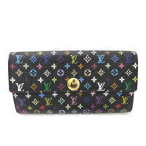 Louis Vuitton Sarah Wallet Multicolore Multicolor Noir Black